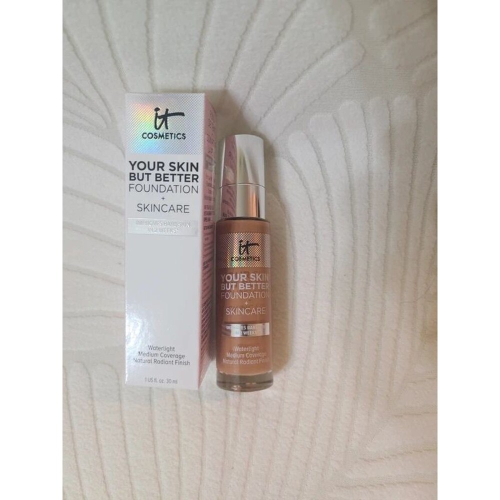 New IT Cosmetics Your Skin But Better Foundation "Medium Tan 44" NEW! 1 oz.. - Picture 2 of 7